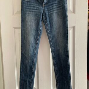 RSQ Blue Skinny Jeans with Natural Wear Patterns